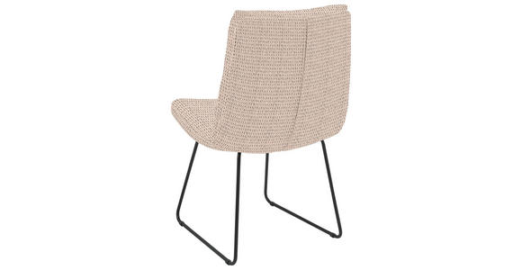 STUHL - Greige/Hellgrau, Design, Textil/Metall (50/90/68cm) - Valnatura