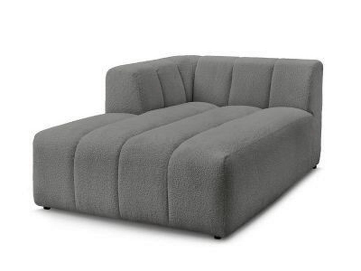 SOFAELEMENT ANNECY Bouclé Dunkelgrau  - Dunkelgrau/Schwarz, MODERN, Kunststoff/Textil (120/72/170cm)