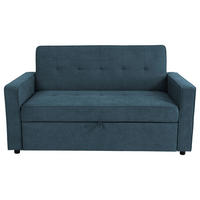 SCHLAFSOFA Flachgewebe Blau  - Blau, Trend, Textil (162/90/89cm) - Livetastic