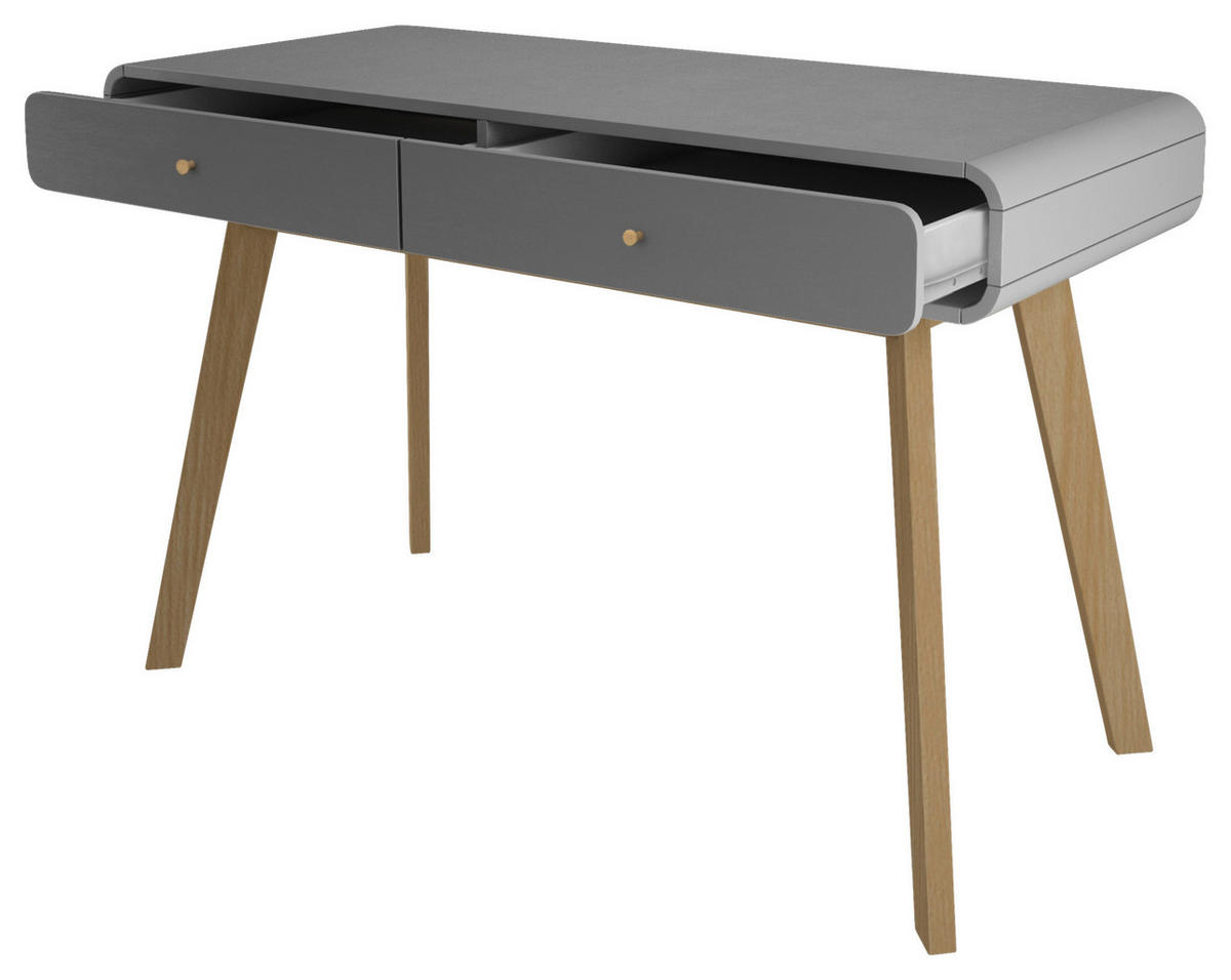 PSACÍ STŮL, šedá, barvy dubu, 120/79/50 cm - šedá/barvy dubu, Design, dřevo/kompozitní dřevo (120/79/50cm) - MID.YOU