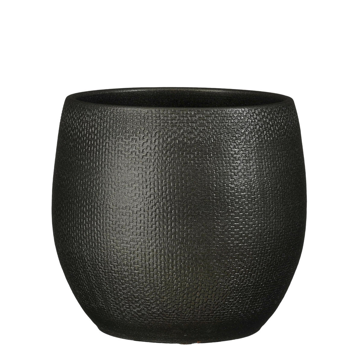 KVETNÍK keramika, 22.5/23 cm - antracitová, Basics, keramika (22.5/23cm)