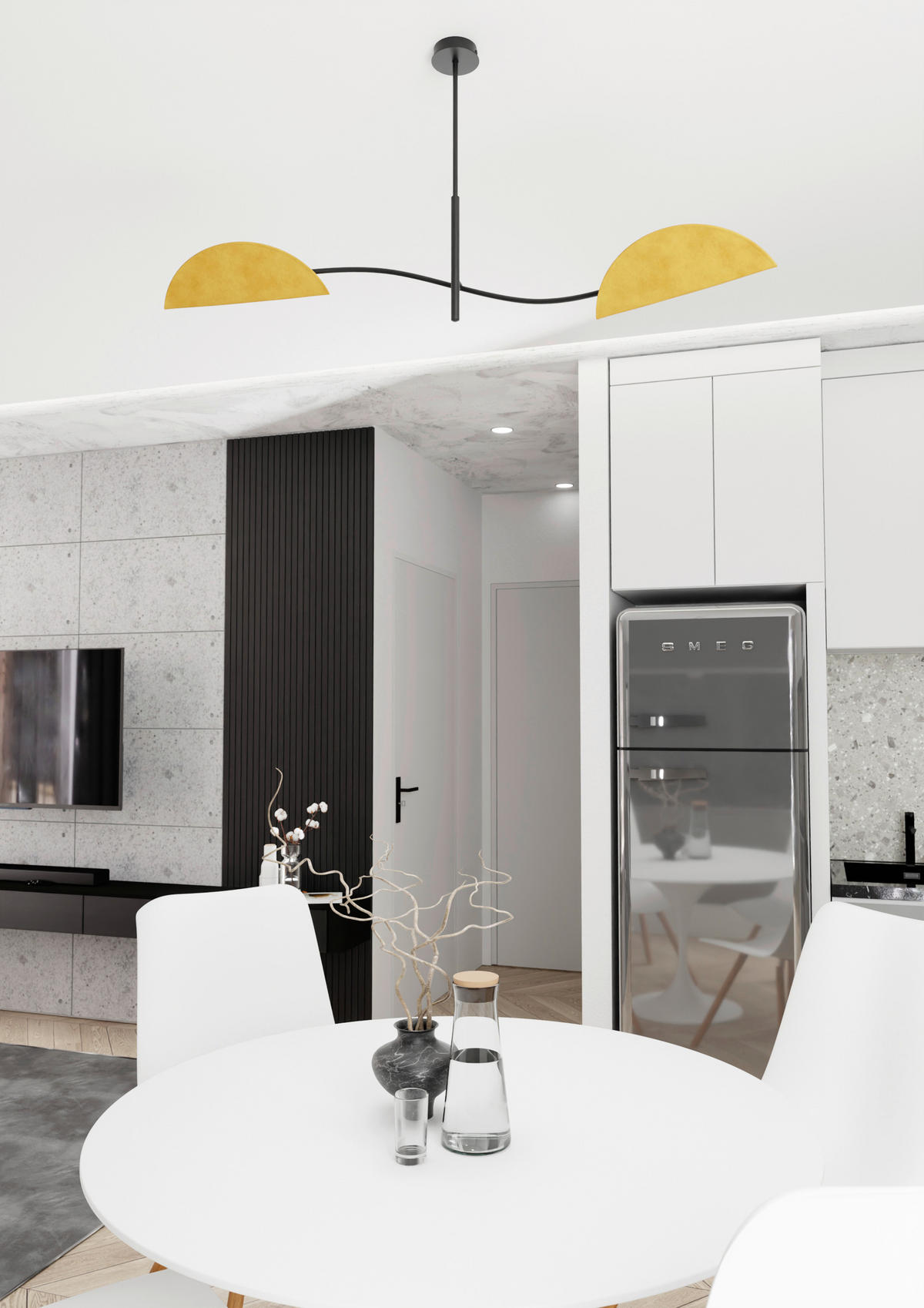 DECKENLEUCHTE  105/18/54 cm    - Schwarz, LIFESTYLE, Metall (105/18/54cm)