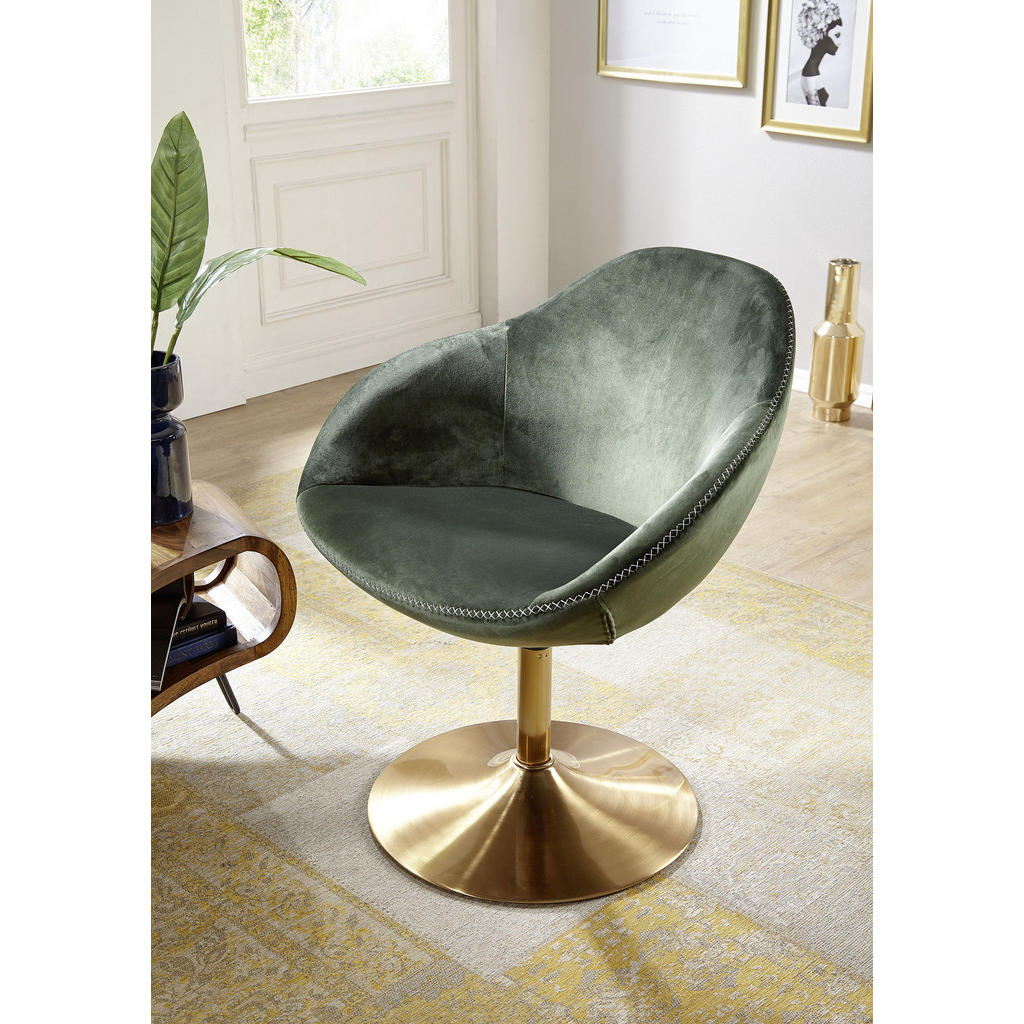 Thumbnail - Mid.you Sessel, Grün, Textil, 70x79x70 cm, Wohnzimmer, Sessel, Polstersessel