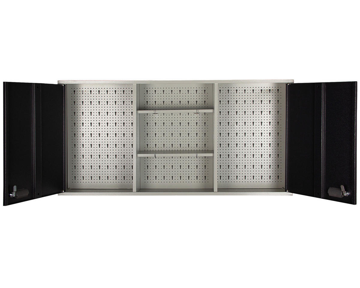 WERKSTATTSCHRANK  - Anthrazit/Grau, Basics, Metall (120/60/20cm) - Ambia Garden