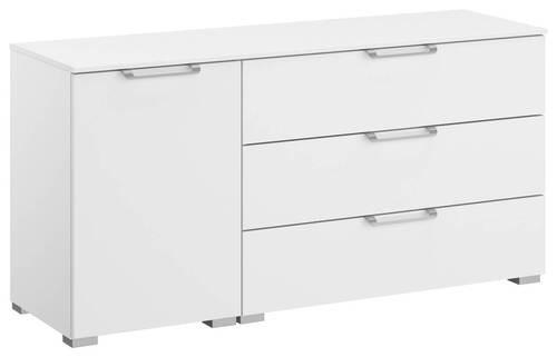 SIDEBOARD 120/61/42 cm  in Weiß  - Silberfarben/Alufarben, Design, Holzwerkstoff/Kunststoff (120/61/42cm) - Novel
