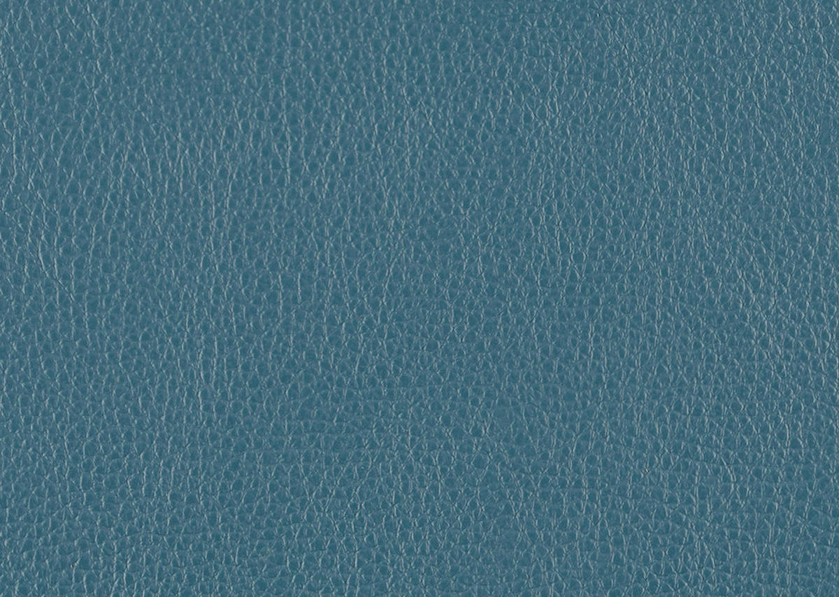 SITZBANK 227/84/70 cm  in Blau, Eichefarben  - Blau/Eichefarben, Natur, Leder/Holz (227/84/70cm) - Voglauer