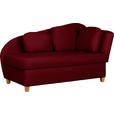 LIEGE  in Chenille, Flachgewebe Bordeaux  - Bordeaux, LIFESTYLE, Holz/Textil (180/97/85cm) - Novel