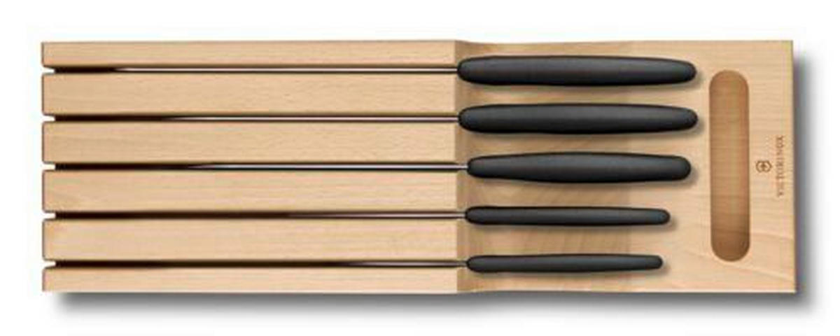 BESTECKEINSATZ - Buchefarben, Basics, Holz - Victorinox