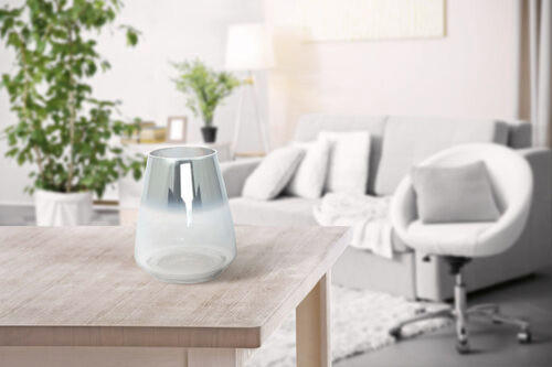 VASE  - Silberfarben, Design, Glas (16/18,5/16cm) - Kayoom