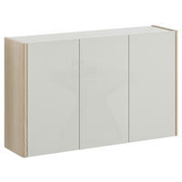 HÄNGESCHUHSCHRANK 141/85/35 cm  - Eiche Bianco/Greige, Design, Holzwerkstoff (141/85/35cm) - Voleo
