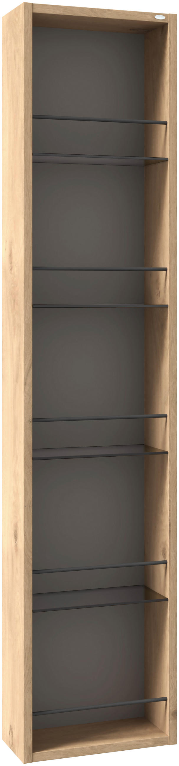 BADEZIMMERREGAL 31,9/160/16 cm  - Wildeiche/Grau, LIFESTYLE, Glas/Holz (31,9/160/16cm) - Voglauer