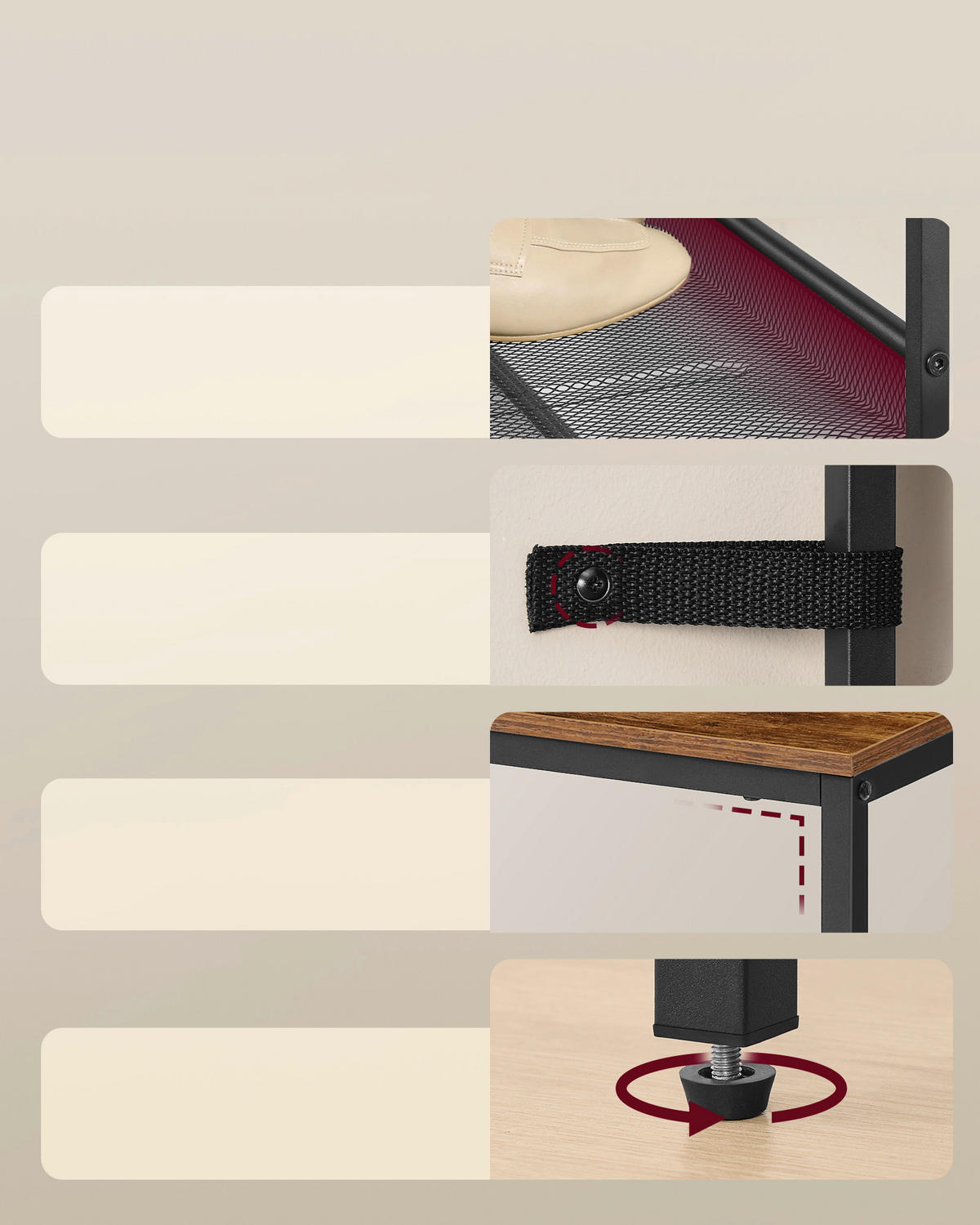 SCHUHREGAL Braun, Schwarz  - Schwarz/Braun, Trend, Holzwerkstoff/Metall (75/53/28cm) - Boxxx