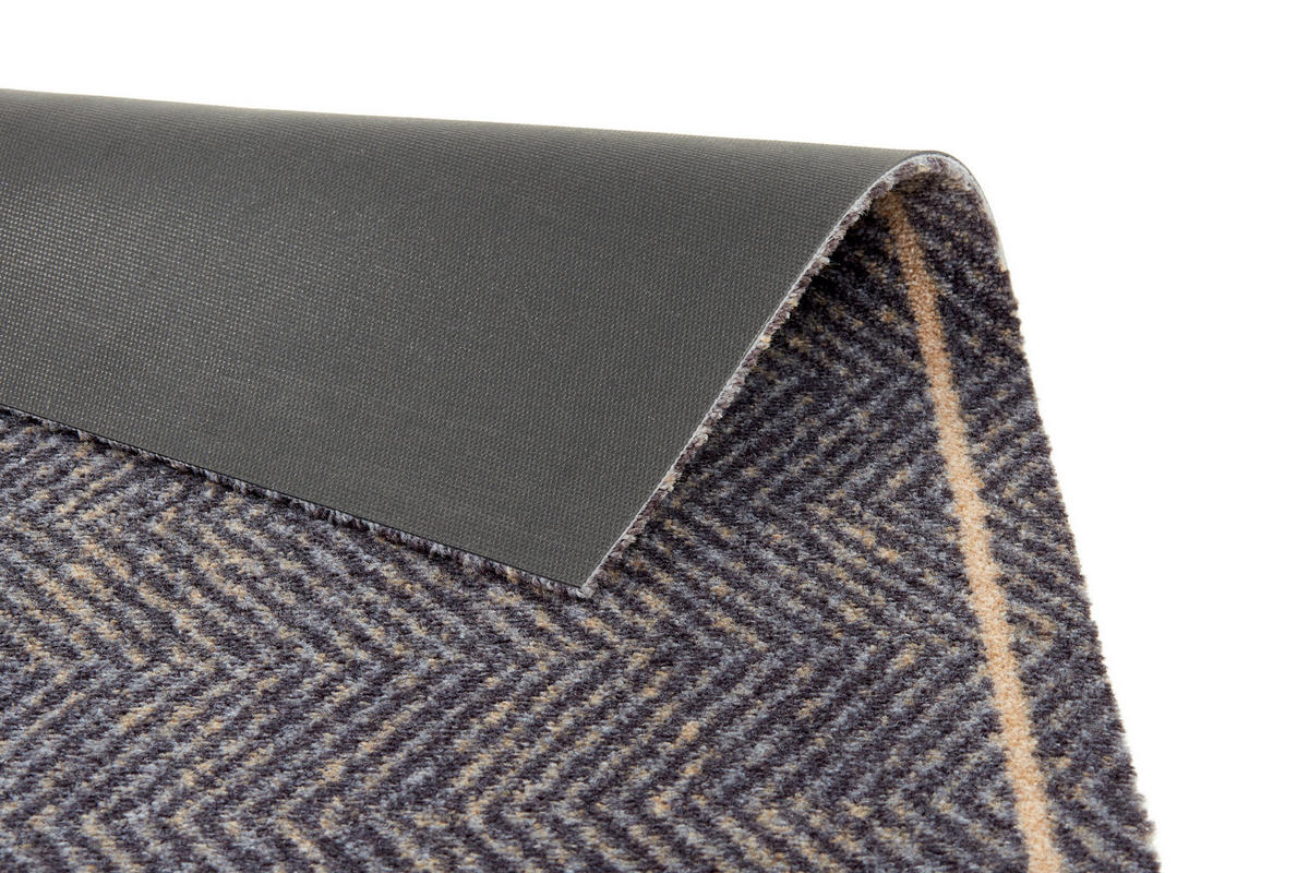 FUßMATTE  66/110 cm  Schwarz, Beige  - Beige/Schwarz, Design, Textil (66/110cm) - Esposa
