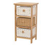 KOMMODE , , 3 Schublade(n)  - Creme/Braun, Design, Holz/Textil (25/30/58cm) - MID.YOU