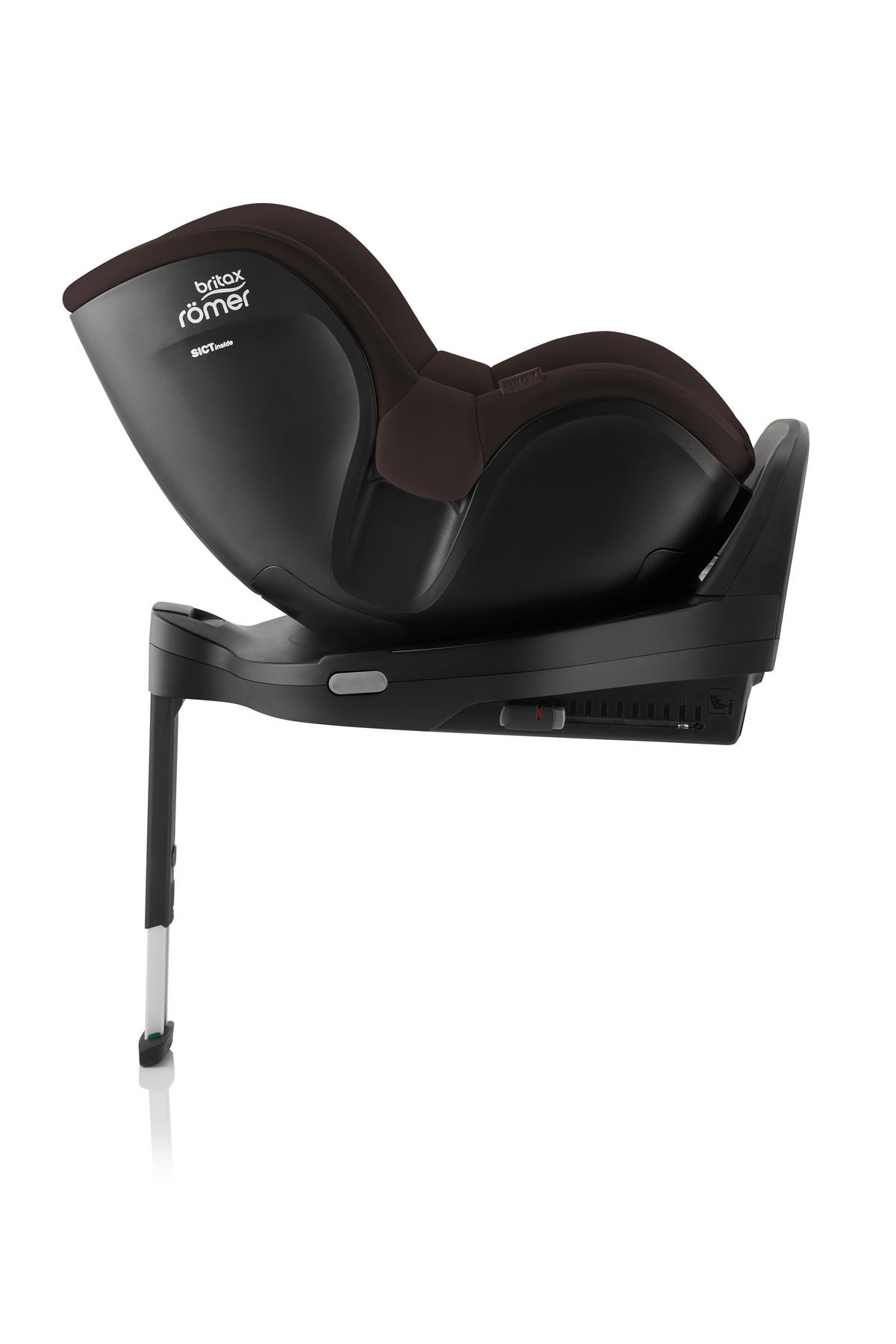 REBOARDER-KINDERSITZ Dualfix Pro Chocolate  - Dunkelbraun, Basics, Kunststoff/Textil (44/48/74cm) - Britax Römer