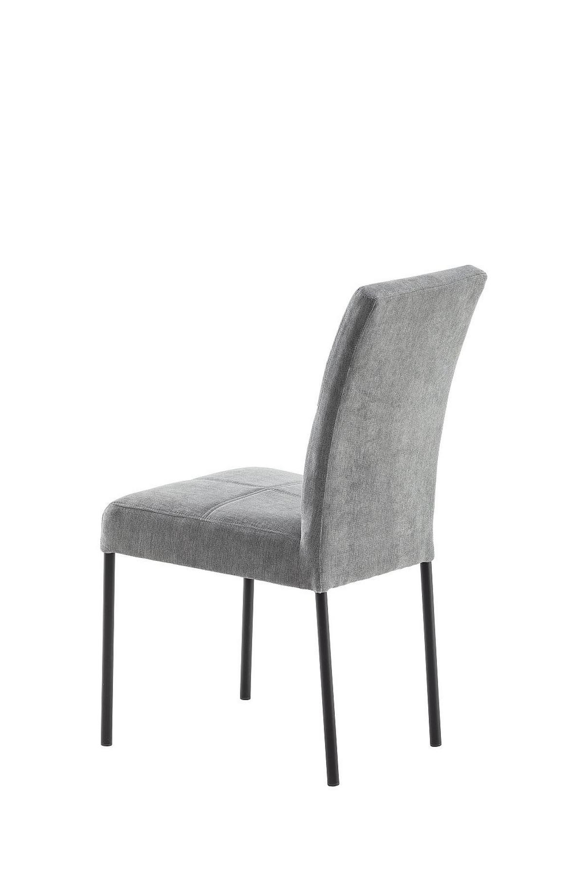 STOLICA  siva  metal, tekstil      - siva/crna, Moderno, metal/tekstil (46/91/61cm)