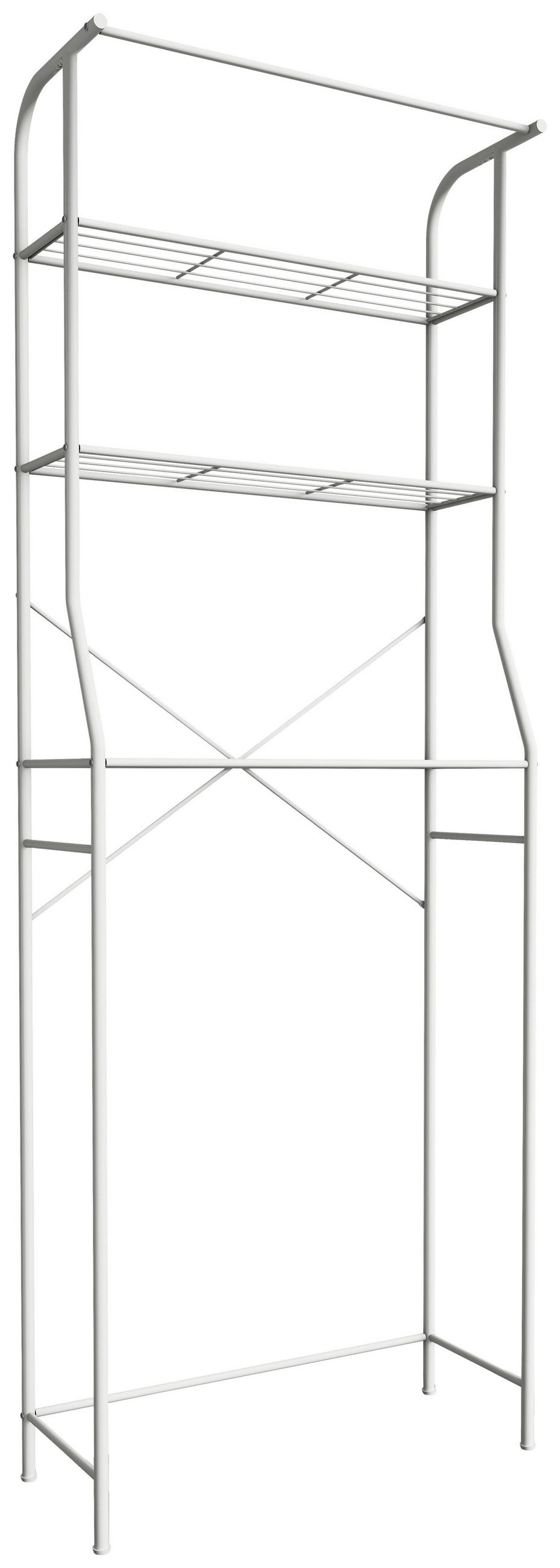 WASCHMASCHINENSCHRANK 60/167/24 cm  in Weiß  - Schwarz/Weiß, MODERN, Kunststoff/Metall (60/167/24cm) - MID.YOU