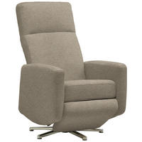 RELAXSESSEL in Textil Sandfarben  - Sandfarben/Alufarben, Design, Textil/Metall (72/109/78cm) - Sedda