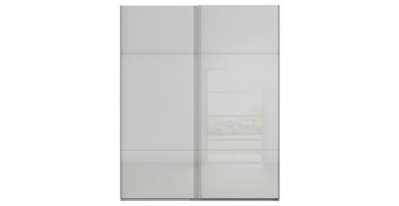 SCHWEBETÜRENSCHRANK  in Grau  - Grau, KONVENTIONELL, Glas/Holzwerkstoff (162/223/68cm) - Novel