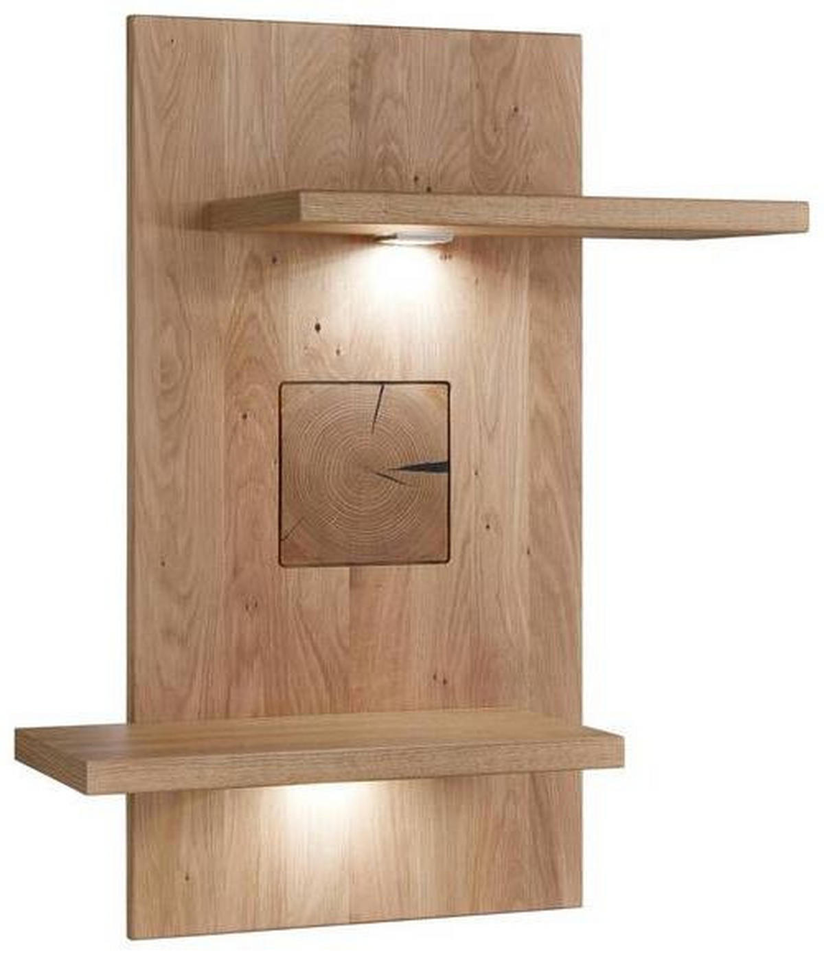 WOHNWAND  in Alteiche  317,1/171/50,2 cm  - Alteiche/Silberfarben, KONVENTIONELL, Glas/Holz (317,1/171/50,2cm) - Livetastic