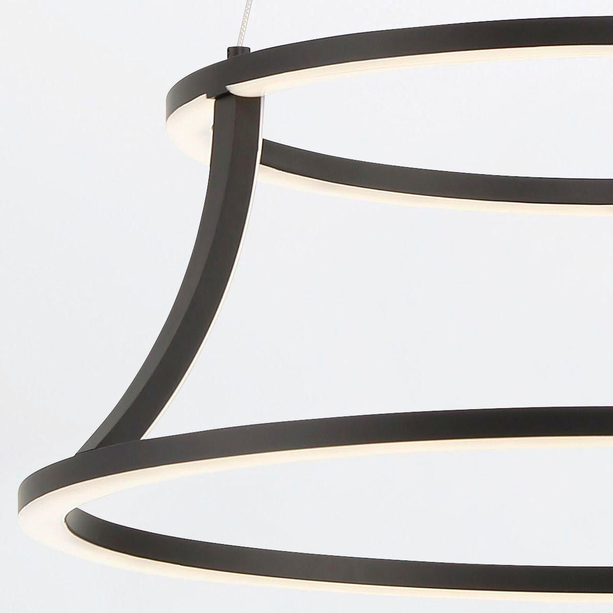 LED-HÄNGELEUCHTE 51/35/35 cm    - Schwarz, Design, Kunststoff/Metall (51/35/35cm) - Elstead Lighting