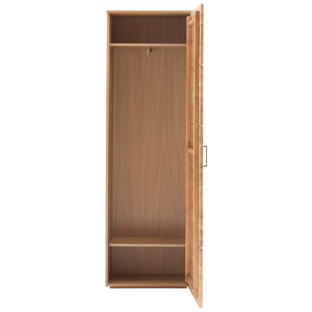 Thumbnail - Xxxl Garderobenschrank, Eiche, Holzwerkstoff, Asteiche, furniert, massiv, 2 Fächer, 60x198x40 cm, Typenauswahl, Holzmöbe...