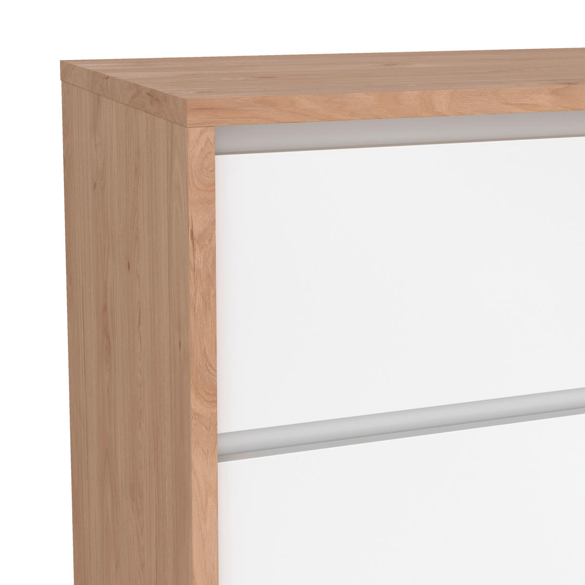 KOMMODE  in 119/84/48 cm  - Eichefarben/Weiß, KONVENTIONELL, Holzwerkstoff (119/84/48cm) - Boxxx
