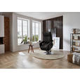 RELAXSESSEL in Leder Dunkelbraun  - Edelstahlfarben/Dunkelbraun, Design, Leder/Metall (78/112/85cm) - Cantus
