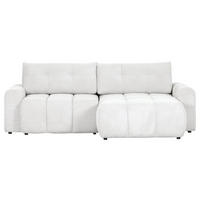 ECKSOFA in Flachgewebe Naturfarben  - Schwarz/Naturfarben, Konventionell, Kunststoff/Textil (256/157cm) - Carryhome