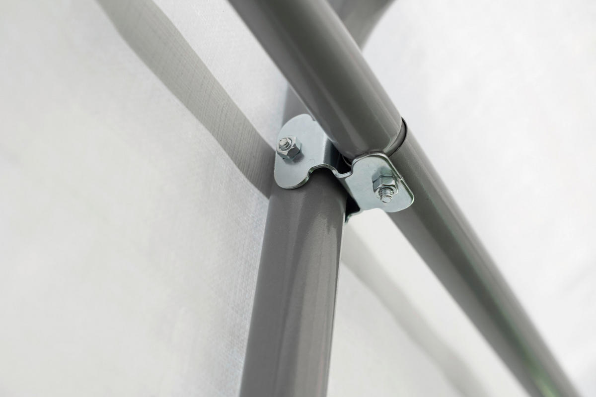 ZELTGARAGE - Grau, Basics, Kunststoff (370/260/490cm)