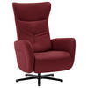 RELAXSESSEL in Leder Rot  - Rot/Schwarz, Design, Leder/Metall (76/112/83cm) - Beldomo Speed