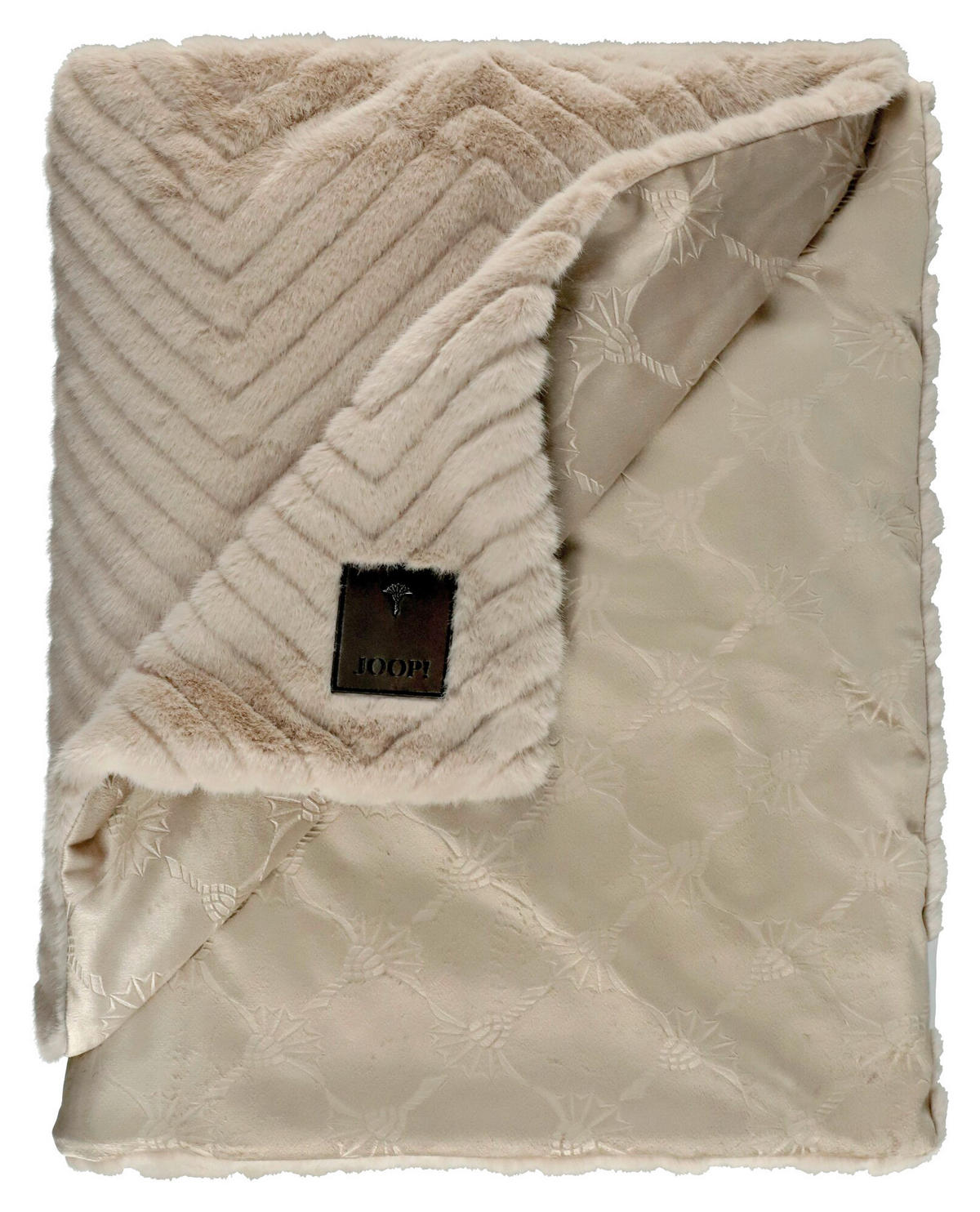 PLAID 130/200 cm  - Creme/Naturfarben, Trend, Textil (130/200cm) - Joop!