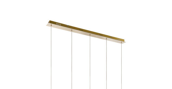 LED-HÄNGELEUCHTE  96/9/150 cm    - Goldfarben, Design, Glas/Metall (96/9/150cm) - Dieter Knoll