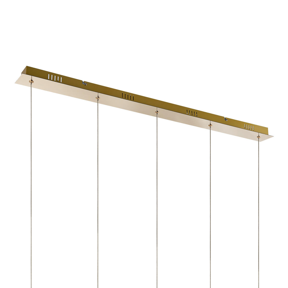 LED-HÄNGELEUCHTE Hastings 96/9/150 cm   - Goldfarben, Design, Glas/Metall (96/9/150cm) - Dieter Knoll