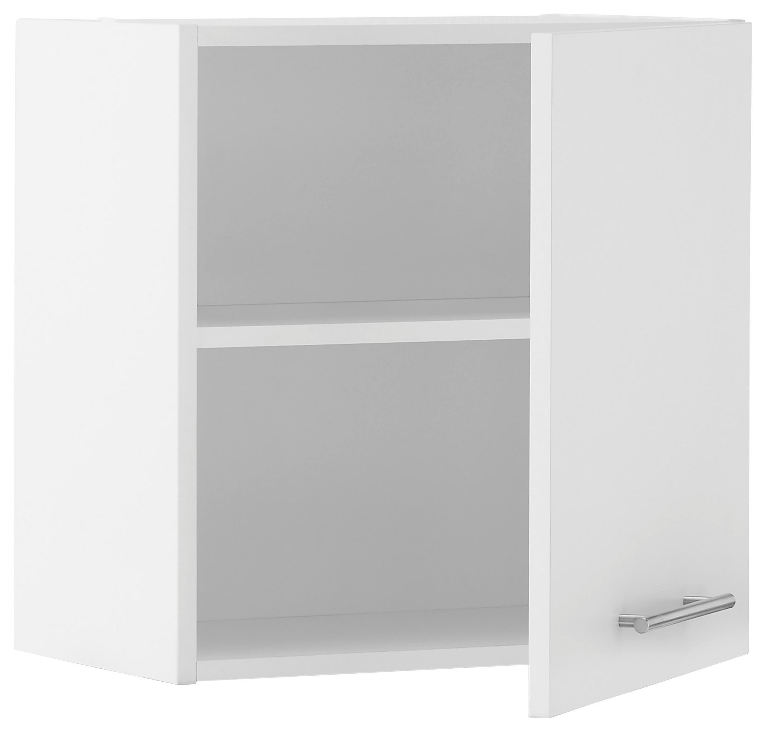 AUFSATZSCHRANK 50/50/31 cm  in  - Chromfarben/Weiß, Design, Holzwerkstoff/Metall (50/50/31cm)