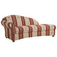 RÉCAMIERE Chenille Rot, Beige  - Beige/Rot, Design, Holz/Textil (191/83/81cm) - Max Winzer