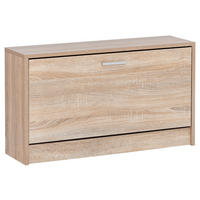 SCHUHKIPPER  in 80/47/24 cm  - Silberfarben/Weiß, KONVENTIONELL, Holzwerkstoff/Metall (80/47/24cm) - MID.YOU