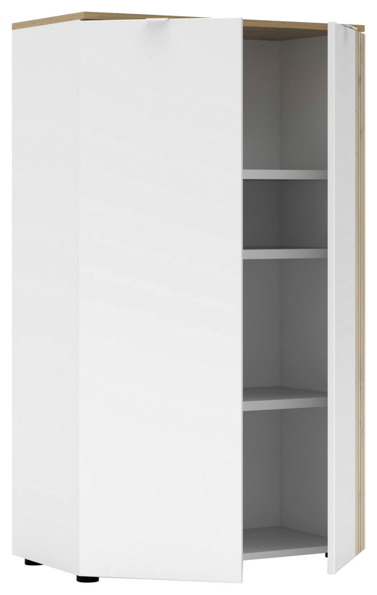 KOMMODE , 75/127/38 cm,  - Schwarz/Weiß, KONVENTIONELL, Holzwerkstoff/Metall (75/127/38cm) - Voleo