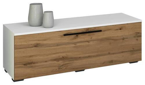 TV-BÄNK  i 115/39/40 cm  - honungsek/vit, Modern, trämaterial/plast (115/39/40cm) - MID.YOU