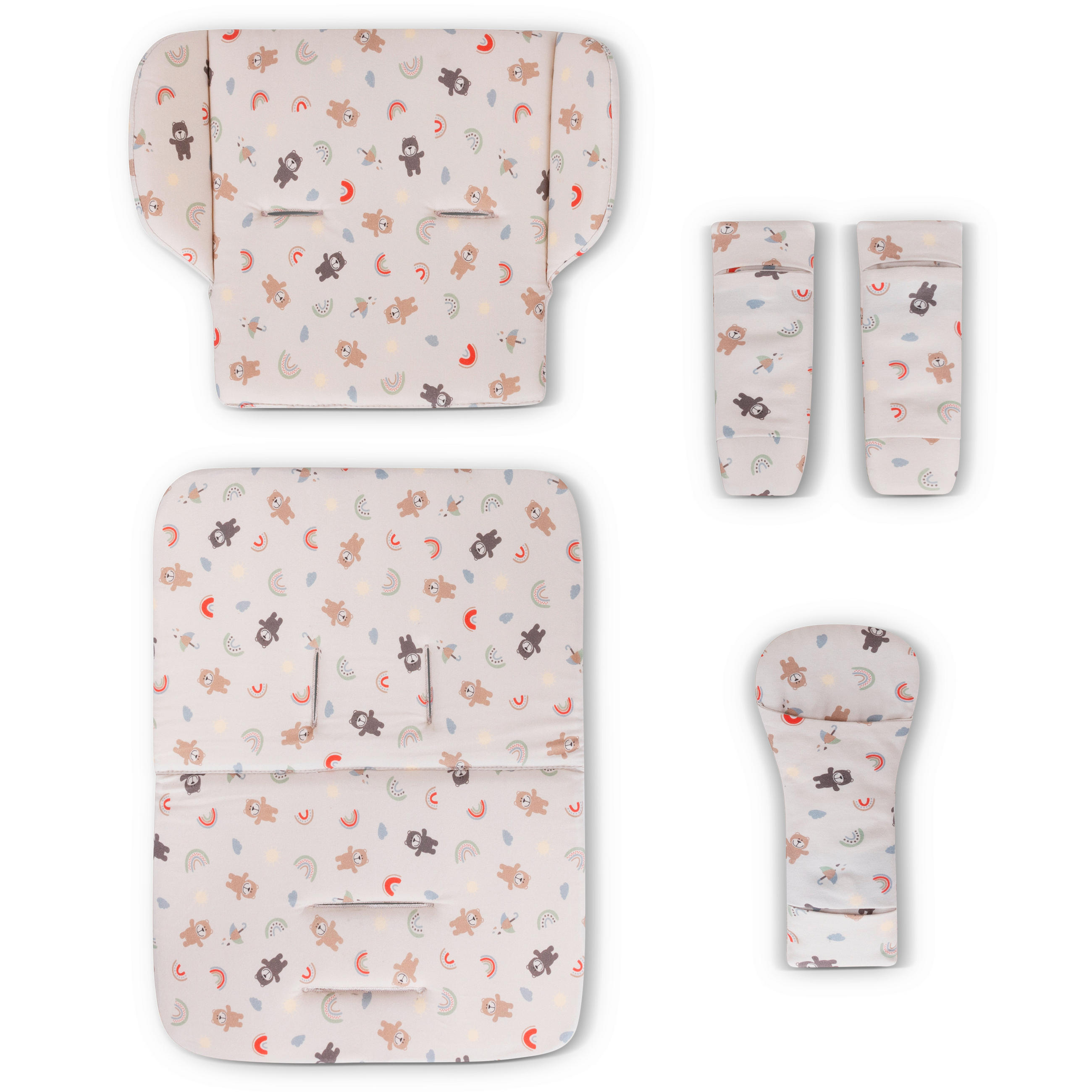 KINDERWAGENEINLAGE - Beige/Multicolor, Basics, Textil (31,5/27/6,5cm) - ABC Design