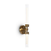 WANDLEUCHTE - Transparent/Messingfarben, Trend, Glas/Metall (56,6/12/10,8cm) - MAYTONI