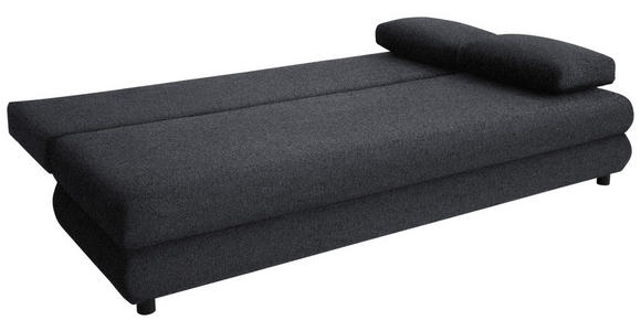 SCHLAFSOFA Taras  mit Stoffauswahl Webstoff Dunkelgrau  - Dunkelgrau/Schwarz, Design, Kunststoff/Textil (197/77/81cm) - Xora