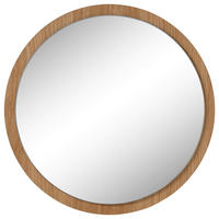 WANDSPIEGEL Eiche  - Eichefarben, Natur, Glas/Holz (40/40/2cm)