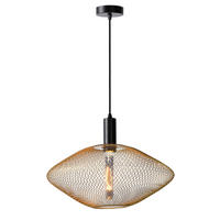 HÄNGELEUCHTE MESH 45/135 cm   - Messingfarben, KONVENTIONELL, Metall (45/135cm) - Lucide