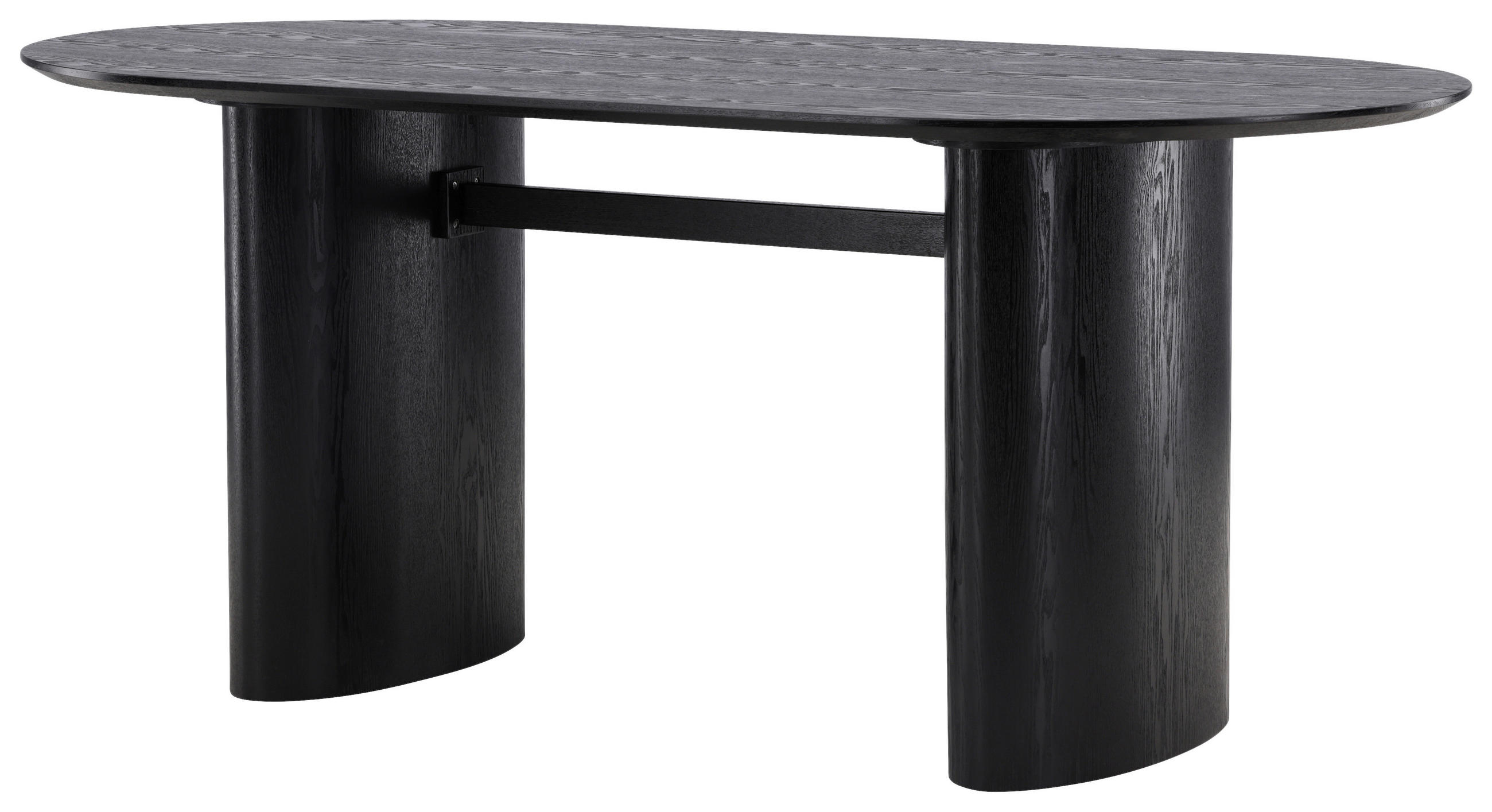 Livetastic Esstisch Schwarz 90x75x180 cm