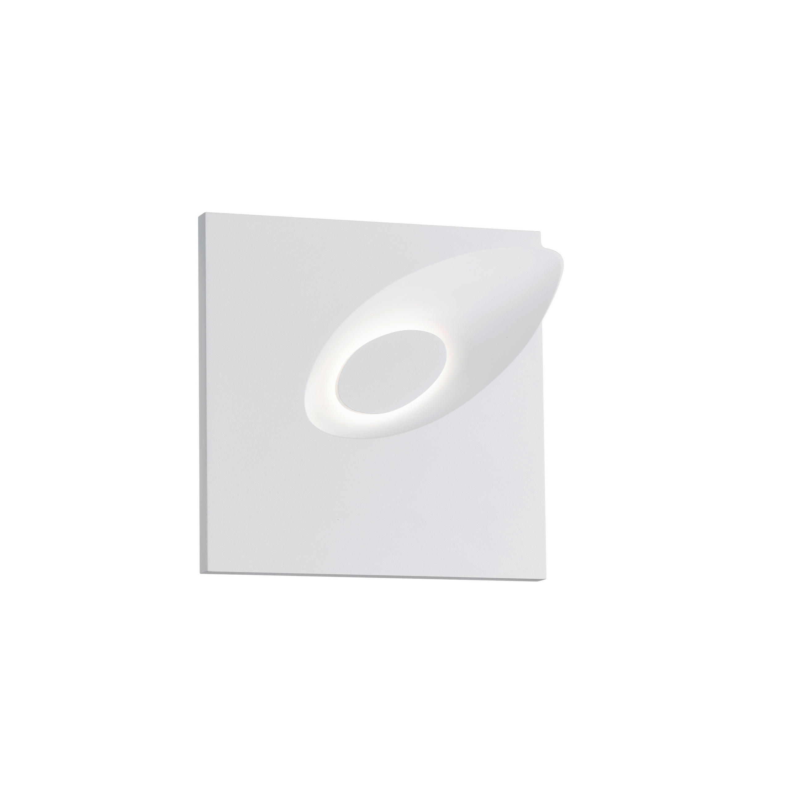 LED-WANDLEUCHTE Tail   - Weiß, Design, Metall (21/20/5,5cm) - Helestra