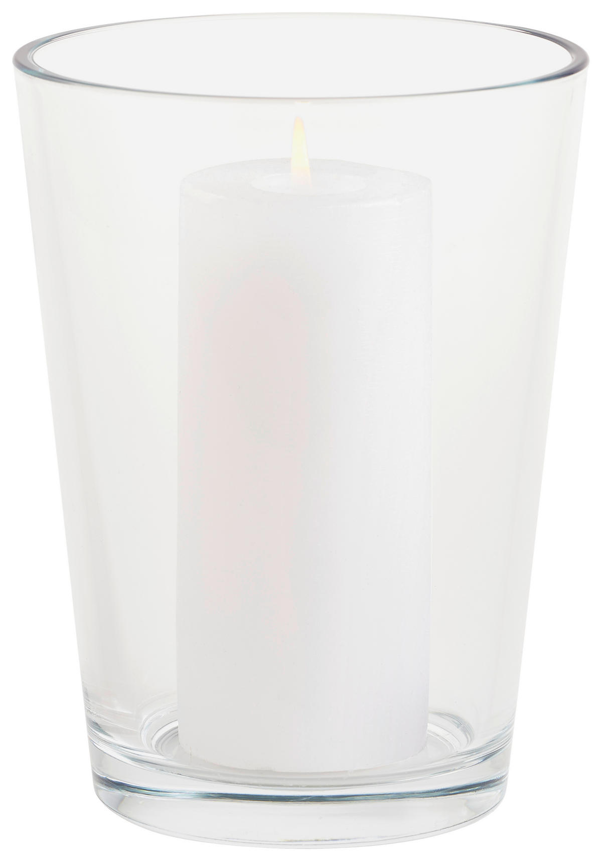 MÉCSESTARTÓ - Basics, üveg (15,00/20,00/15,00cm) - Leonardo