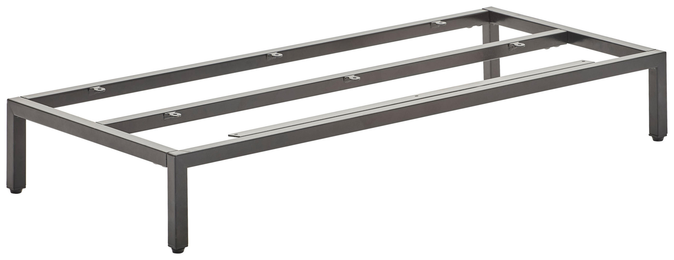 FUßGESTELL - Schwarz, Basics, Metall (90/13/40,5cm) - Novel