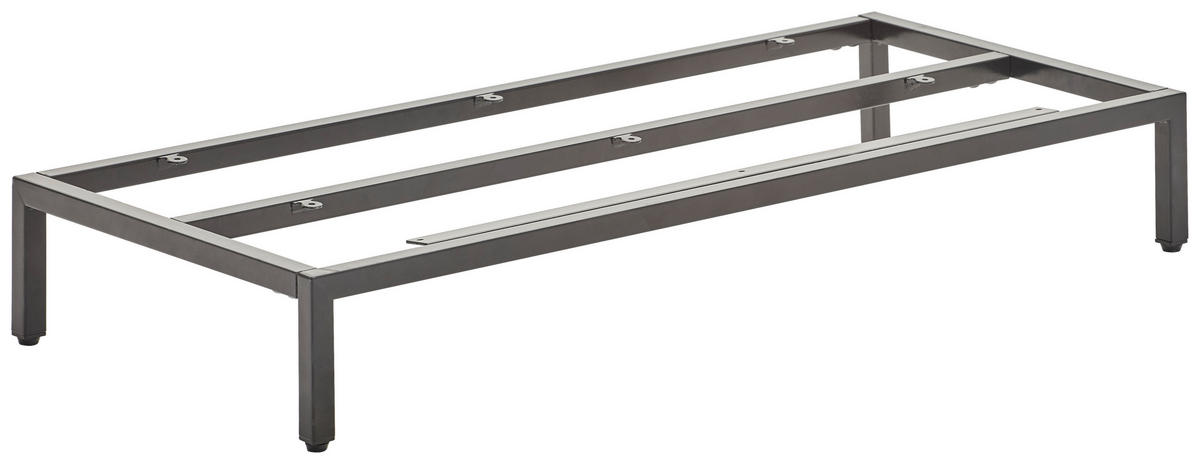 FUßGESTELL - Schwarz, Basics, Metall (90/13/40,5cm) - Novel