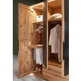 DREHTÜRENSCHRANK  in Anthrazit, Wildeiche  - Wildeiche/Anthrazit, Natur, Glas/Holz (300/218/60cm) - Valnatura